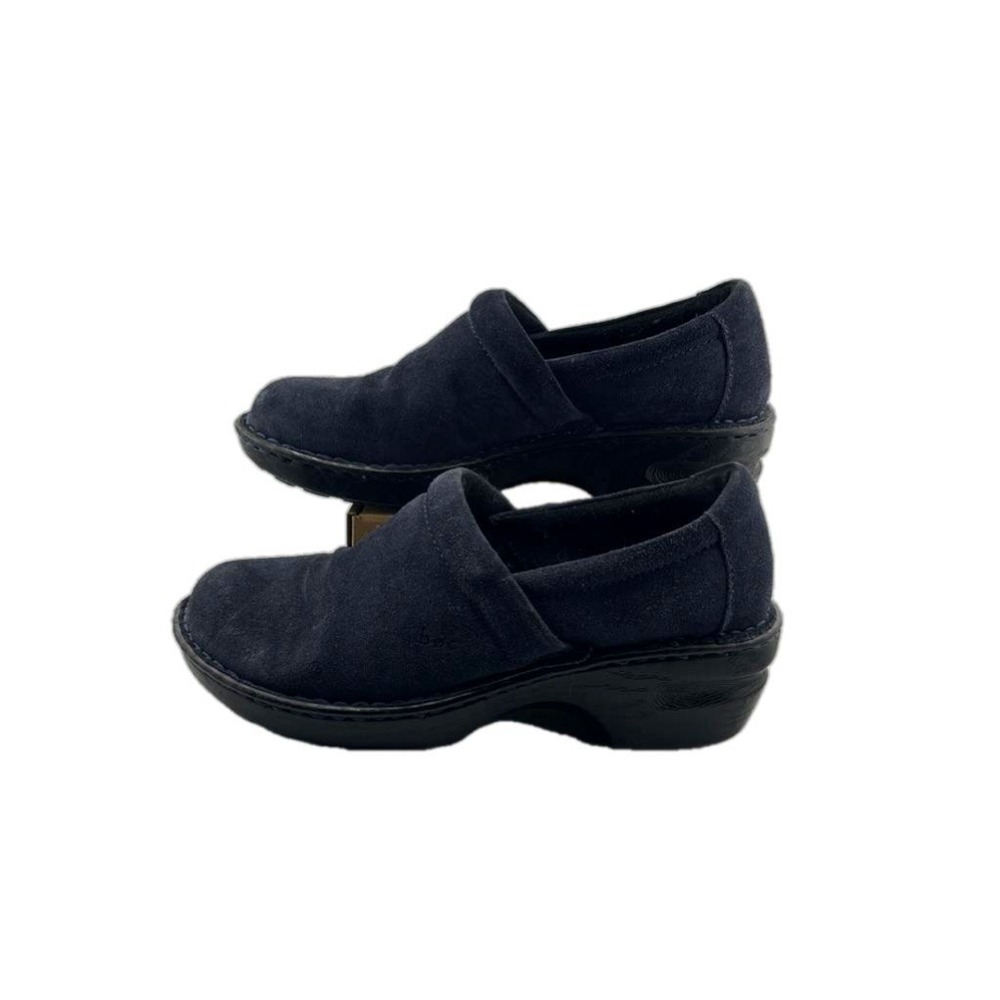 Women's Boc Blue Suede Clogs Size 8.5 M